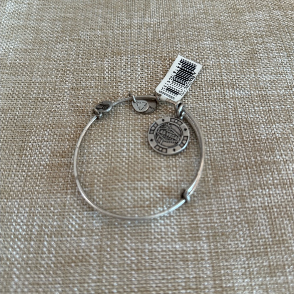 Las Vegas Silver Charm Bangle Bracelet